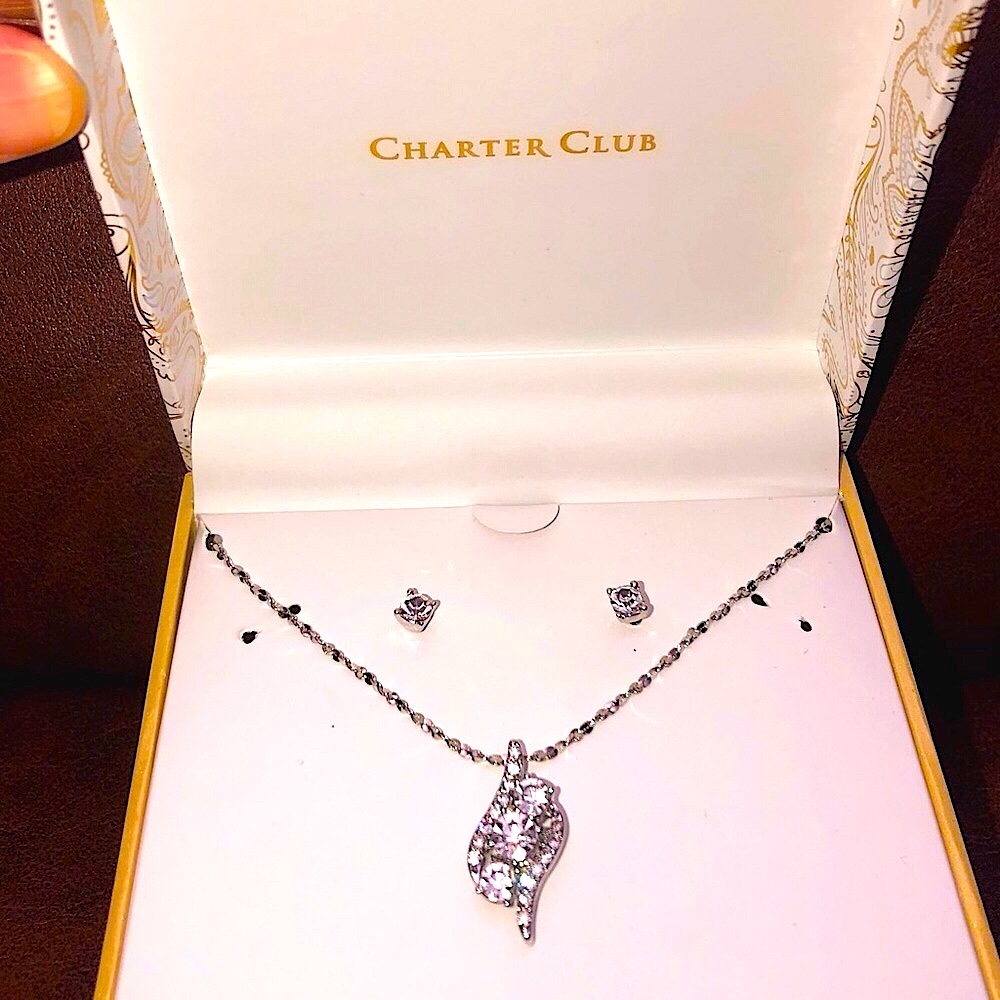 Charter Club Necklace & Matching Earrings NWT - Picture 2 of 4